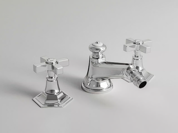 CROWE - 3 hole bidet tap with swivel spout by Park Avenue - view 2